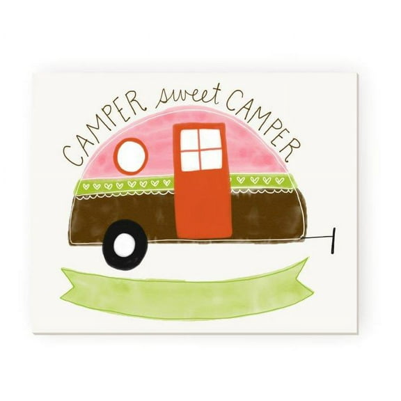 Camper Sweet Camper Rustic Wood Wall Sign 12x15 (Unframed)