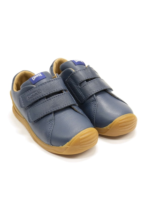 Toddlers Dadda Leather Sneakers, Blue,9 M US