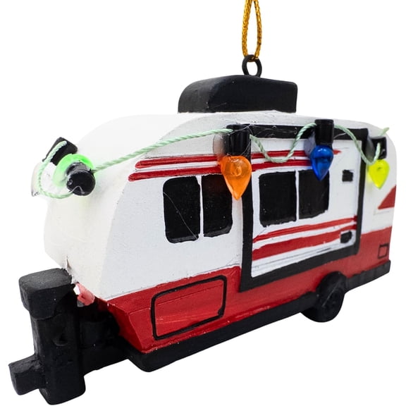Camper Trailer Christmas Tree Camping Outdoors Ornament
