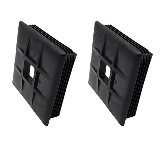Camper Trailer RV 2 Pack Bumper Cover Drain Pipe Cover Strong 4 Inch Square Bumper Plug