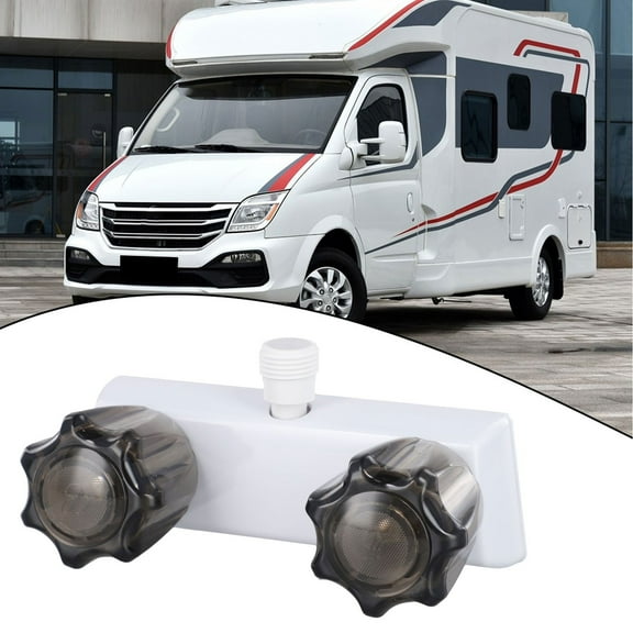 Camper Travel Trailer Rv Shower Faucet Dual Knob Faucet Non-Deformation Wear-Resistant Easy To Use Anti-Corrosion
