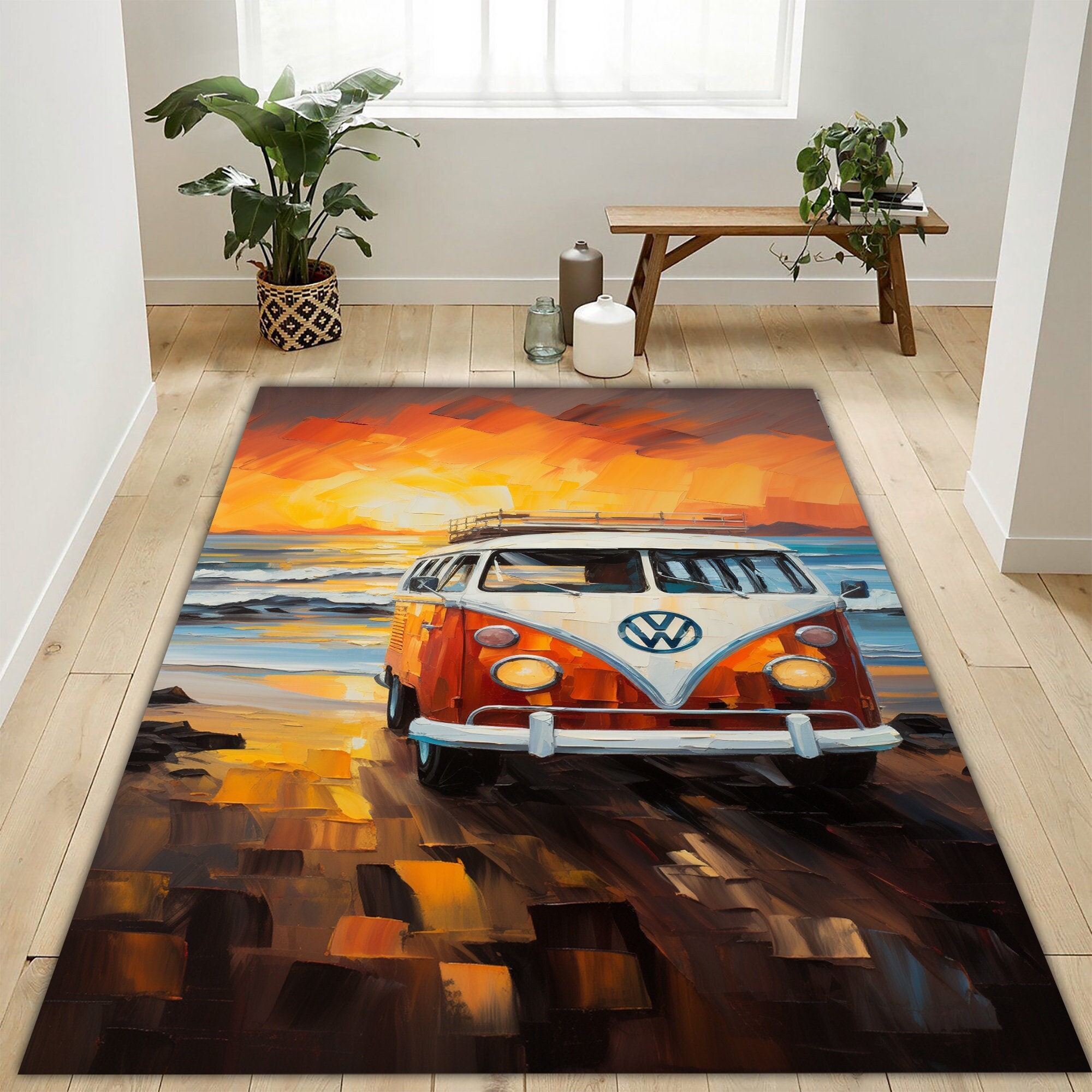 Vans Rugs Camper Van Rug 2x3 ft = 65x95 cm Washable Rug - Walmart.com