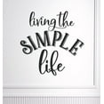 thumbnail image 1 of Camper Wall Decal Living The Simple Life Farmhouse Decor Art Stickers 23x23-Inch Black, 1 of 1