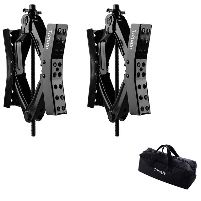 Camper Wheel Chock Stabilizer, 2 Pack, With Rachet Wrench, Carry Bag
