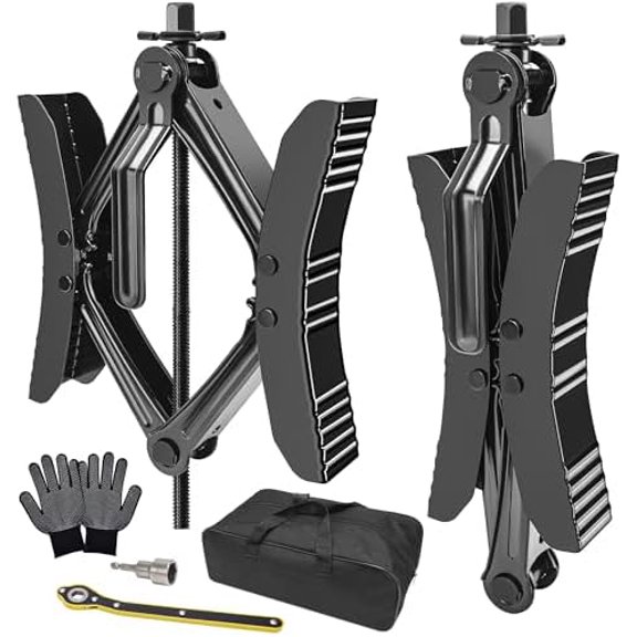 Camper Wheel Chock Stabilizer 2 Sets for RV Travel Trailer Heavy Duty X-Shaped RV Stabilizer Wheel Chock Anti-Move Tire Wheel Chock$$Vehicle Parts & Accessories