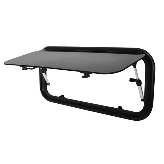 Camper Window 21" x 20.1" RV Skylight w/LED, Sun Blinds & Screen Window, RV Caravan Trailer Skylight Roof Vent Hatch 15.8" x 15.8" Cut Out