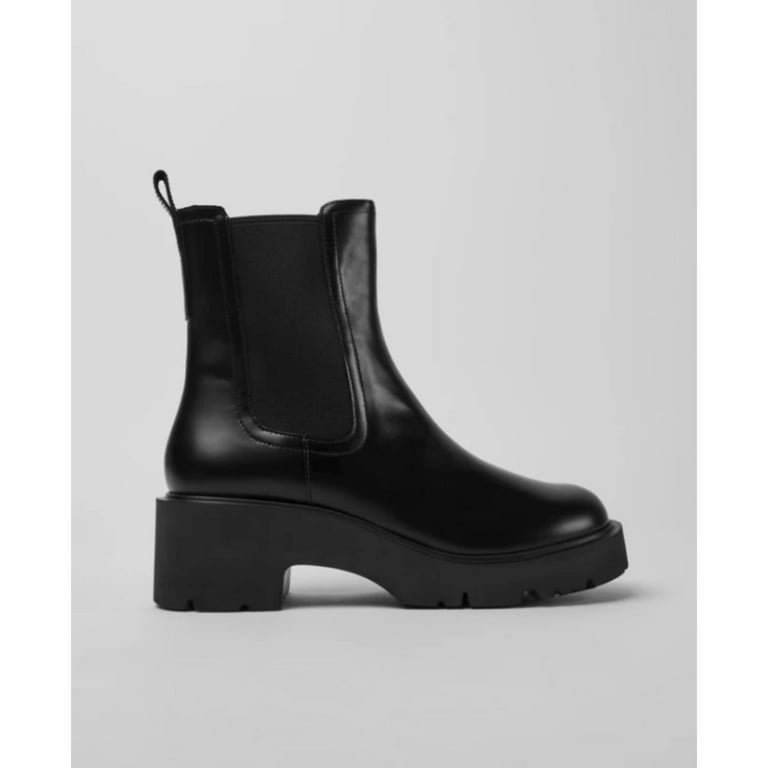 camper MILAH ミラ 37 Camper Leather Black Milah Boots Women Shoes
