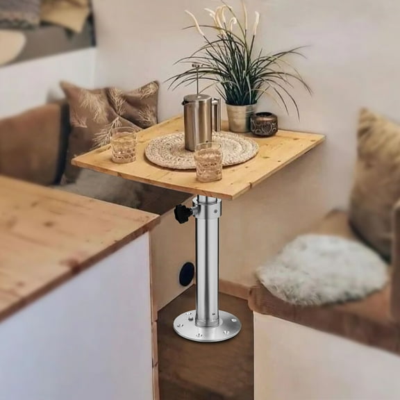 Campervan Caravan Desk Leg Detachable Dining Table Leg  Adjustable Height 18-27"