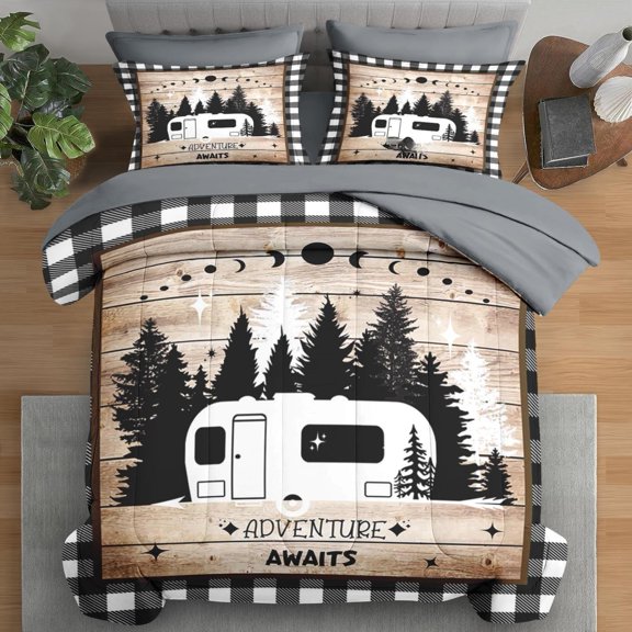 Campervan Queen Bedding Set For RV Camping Bedroom Decor