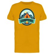 Campfire Caption Logo T-Shirt Men -Image by Shutterstock, Male 3X-Large