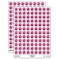 thumbnail image 1 of Campfire Cartoon 200+ Round Stickers - Light Pink - Gloss Finish - 0.50" Size, 1 of 3