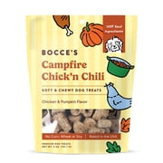 Bocces Bakery Soft & Chewy Campfire Chickn Chili Soft Treats for Dogs, 5oz Bag