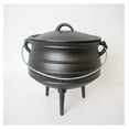 Campfire Cooking Kettle Pot Cast Iron Potje Dutch Oven with 3 Legs