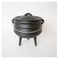 Campfire Cooking Kettle Pot Cast Iron Potje Dutch Oven with 3 Legs