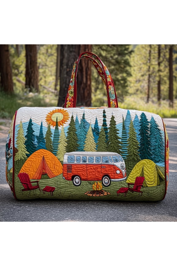 Campfire Dream Quilted Duffle Bag