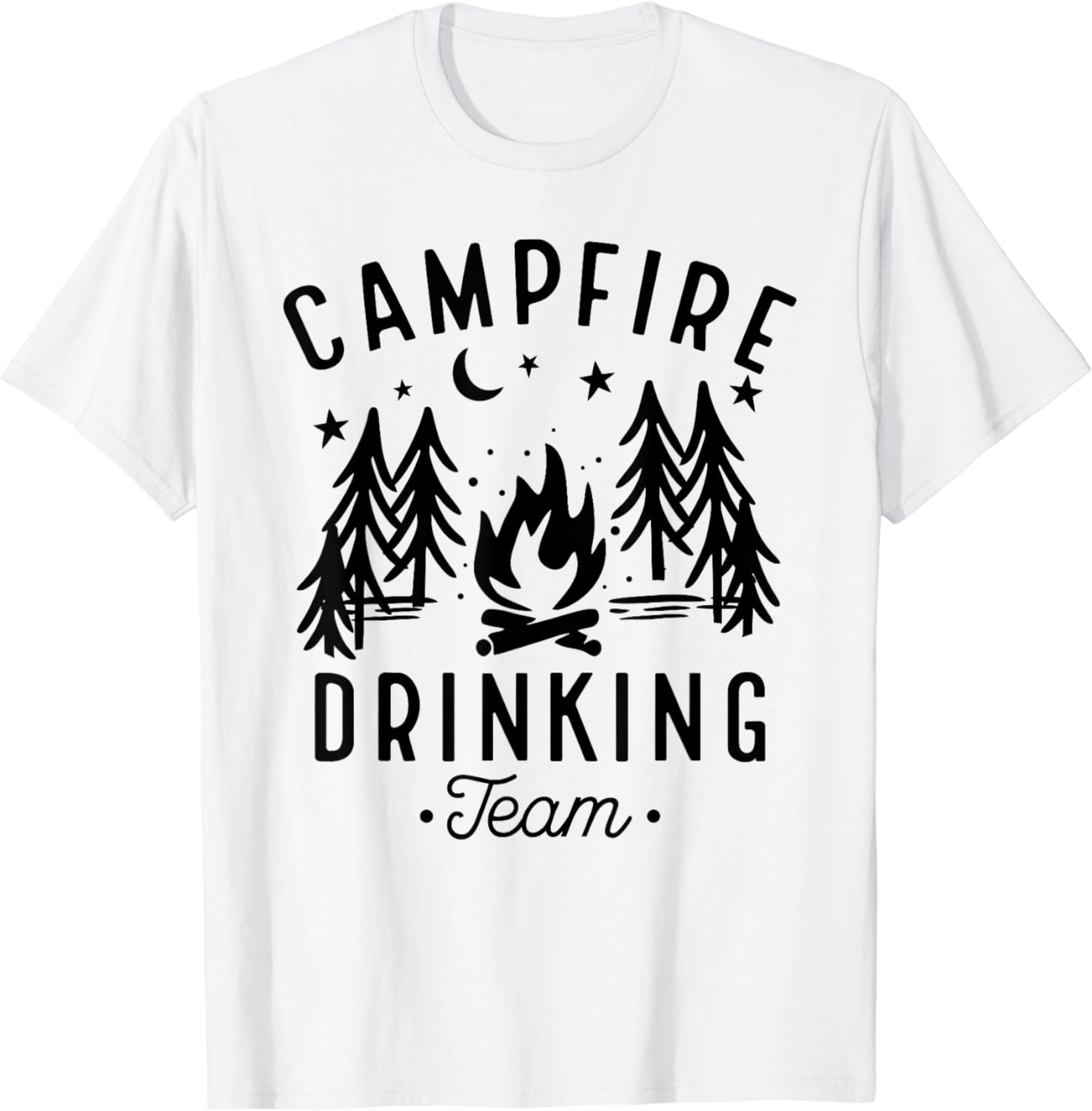 Campfire Drinking Team Happy Camper Camping Lover TShirt