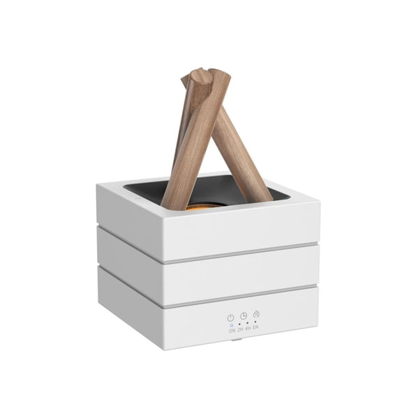 Campfire Flame Aromatherapy Diffuser, Mini Ultrasonic Humidifier with 7-Color Gradient Flame Light, Essential Oil Diffuser with Timer & Auto Shut-Off for Home Office Bedroom