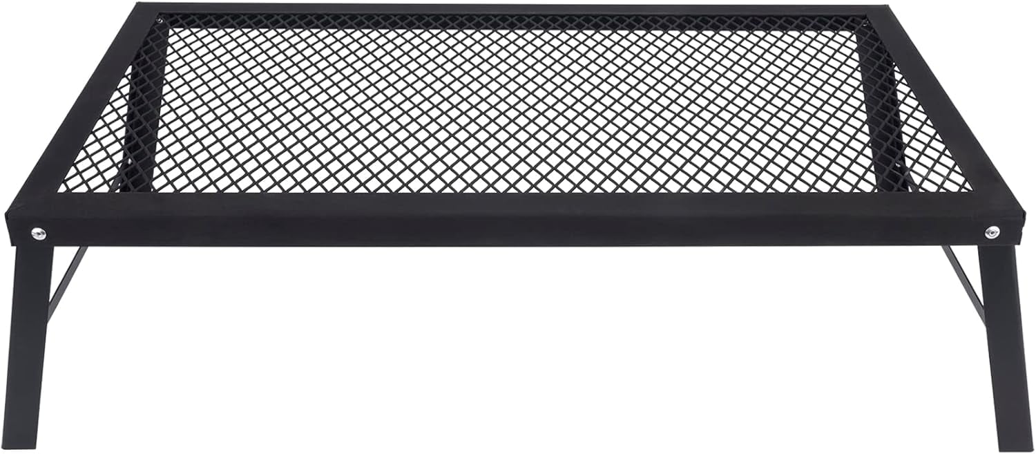 Campfire Grill Grate Over Fire Pit, Folding Campfire Grill Grate Heavy