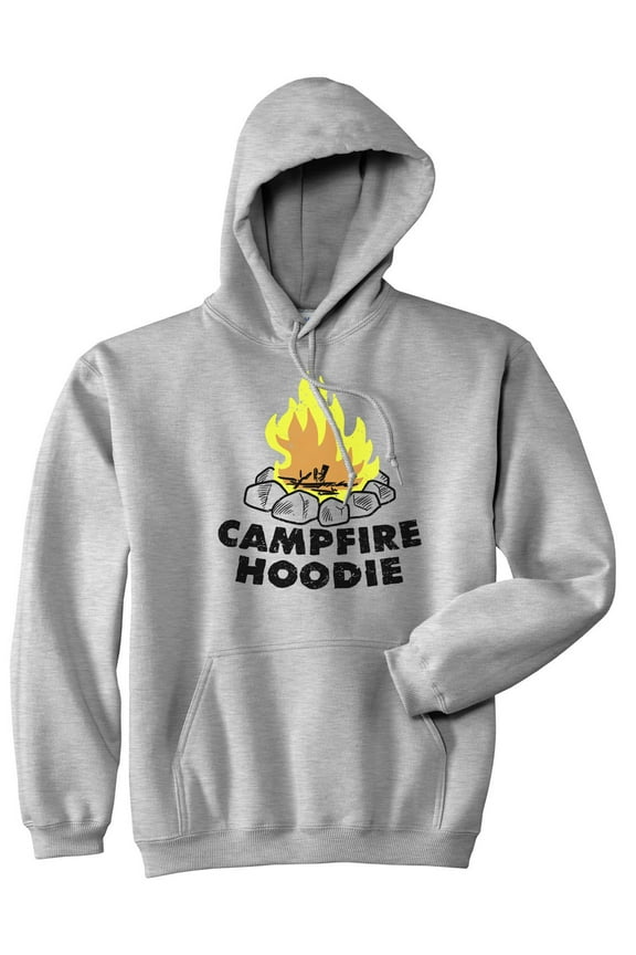 Campfire Hoodie Funny Happy Camper Summer Camping Outdoor Hooded Sweatshirt