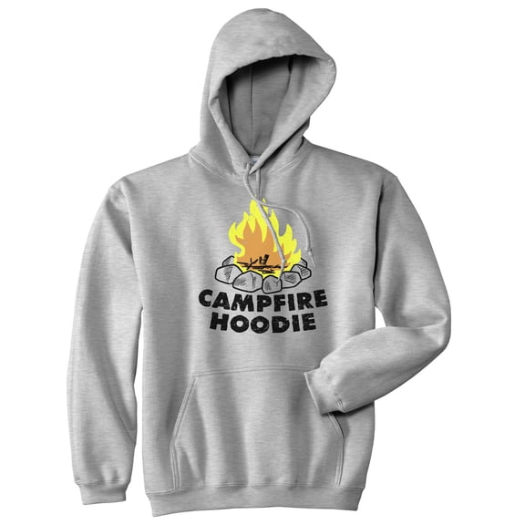 Campfire Hoodie Funny Happy Camper Summer Camping Outdoor Hooded Sweatshirt