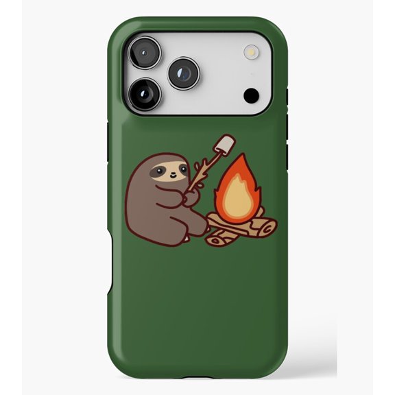Campfire Sloth M672, Case for iPhone 17/16/15/14/13/12/11 Pro Max – Stylish Unisex Protective Cover