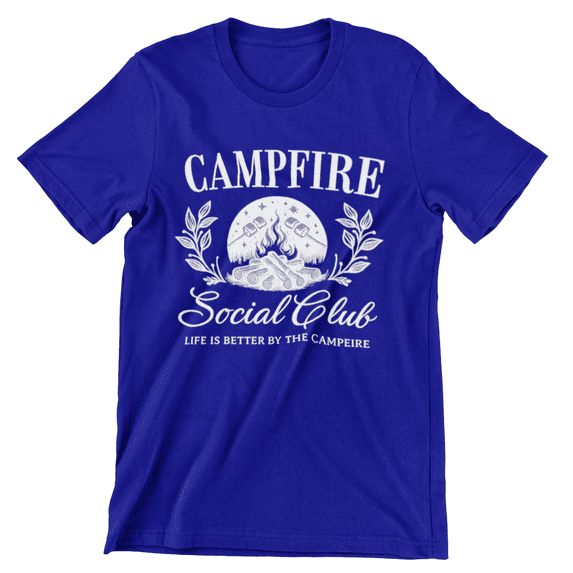 Campfire Social Club Graphic T-Shirt – Unisex Camping Outdoor Tee ...
