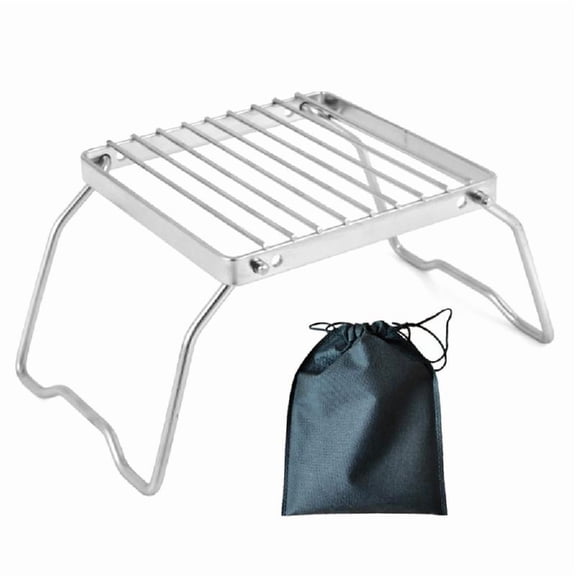 Campfire Stand Campings Stove Grill Rack Folding Campfire Grill for Outdoor