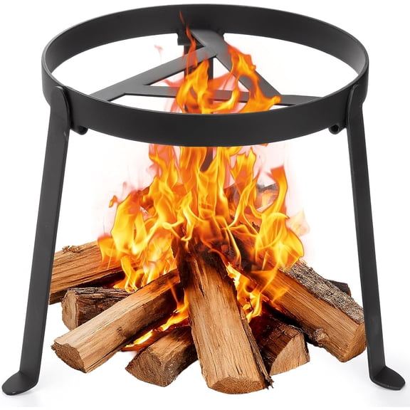 Campfire Tripod, Folding Camping Tripod Grill Open Fire Cooking Stand, Heavy-Duty Tripod Stand for Cast Iron Dutch Oven, Campfire Cooking