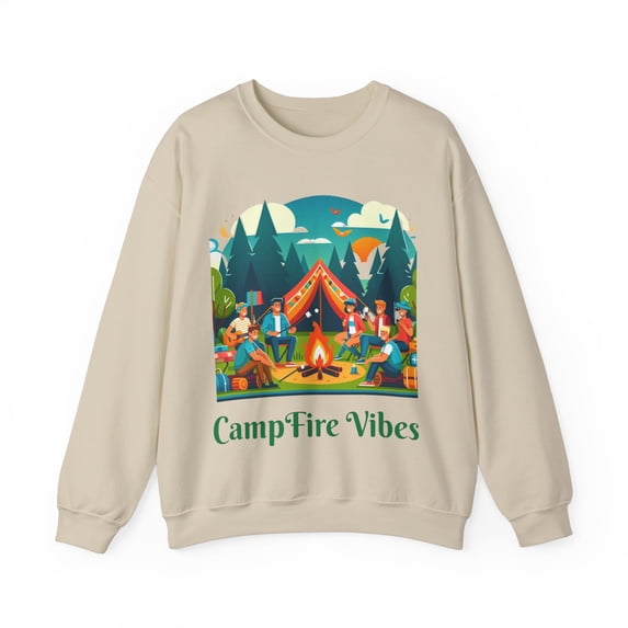 Campfire Vibes Unique Design Unisex Heavy Blend™ Crewneck Sweatshirt