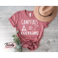 thumbnail image 1 of Campfires and Cocktails Shirt, Women Camping Shirt, Camping Shirt, Campfire Shirt, Camp Lover Gift,Camper Shirt,Hiking Shirt,Camp Life Shirt TSHIRT All Size S-5XL, 1 of 5