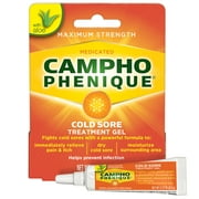 Campho Phenique Cold Sore and Fever Blister Treatment for Lips, Maximum Strength Provides Instant Relief, Original Gel Formula, 0.23 oz.