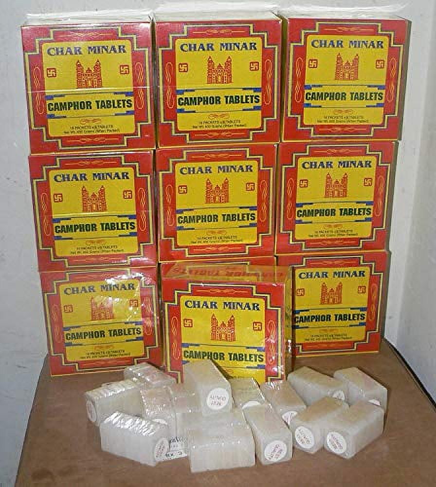 MARSHAL WALLET Camphor CHARMINAR 128 Tablets 400 Grams - Beautiful Box Design