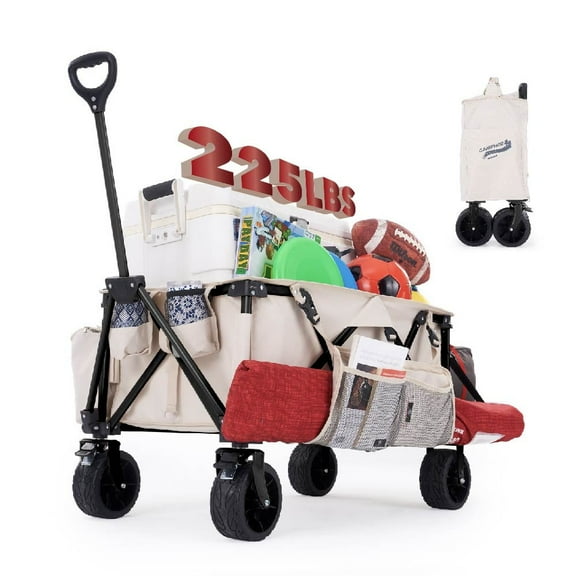 Camphor Designs 200L Collapsible Folding Beach Wagon