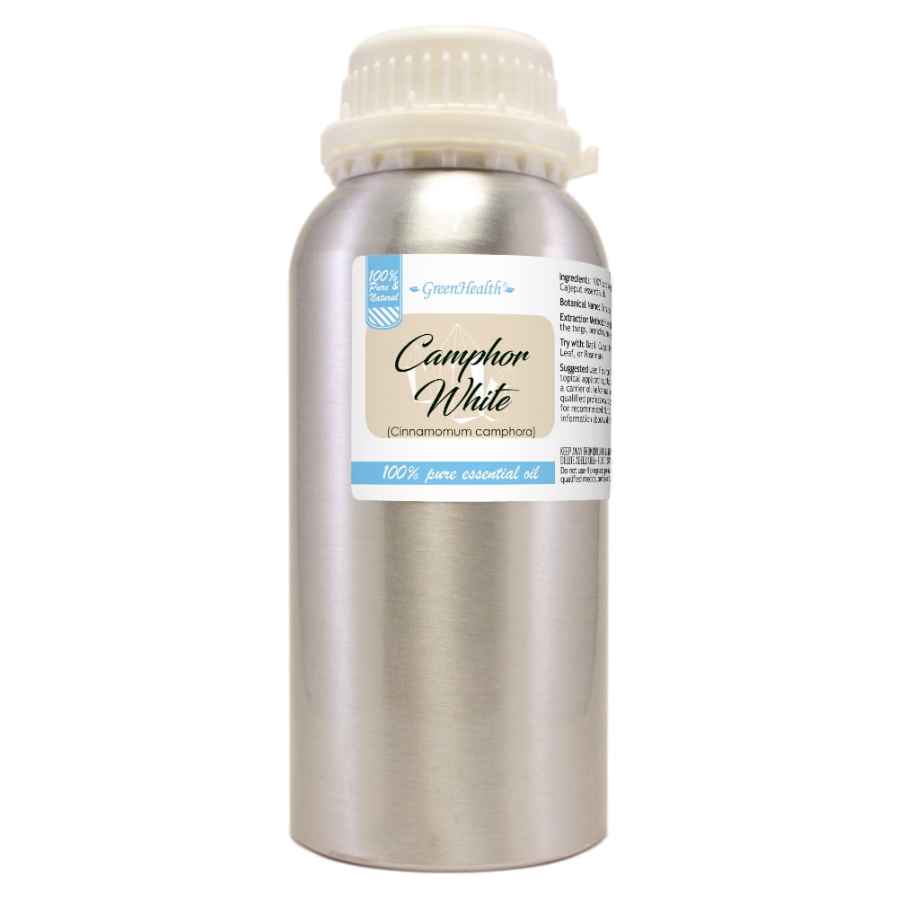 Camphor White Essential Oil 16 fl oz Aluminum Bottle w/ Cap