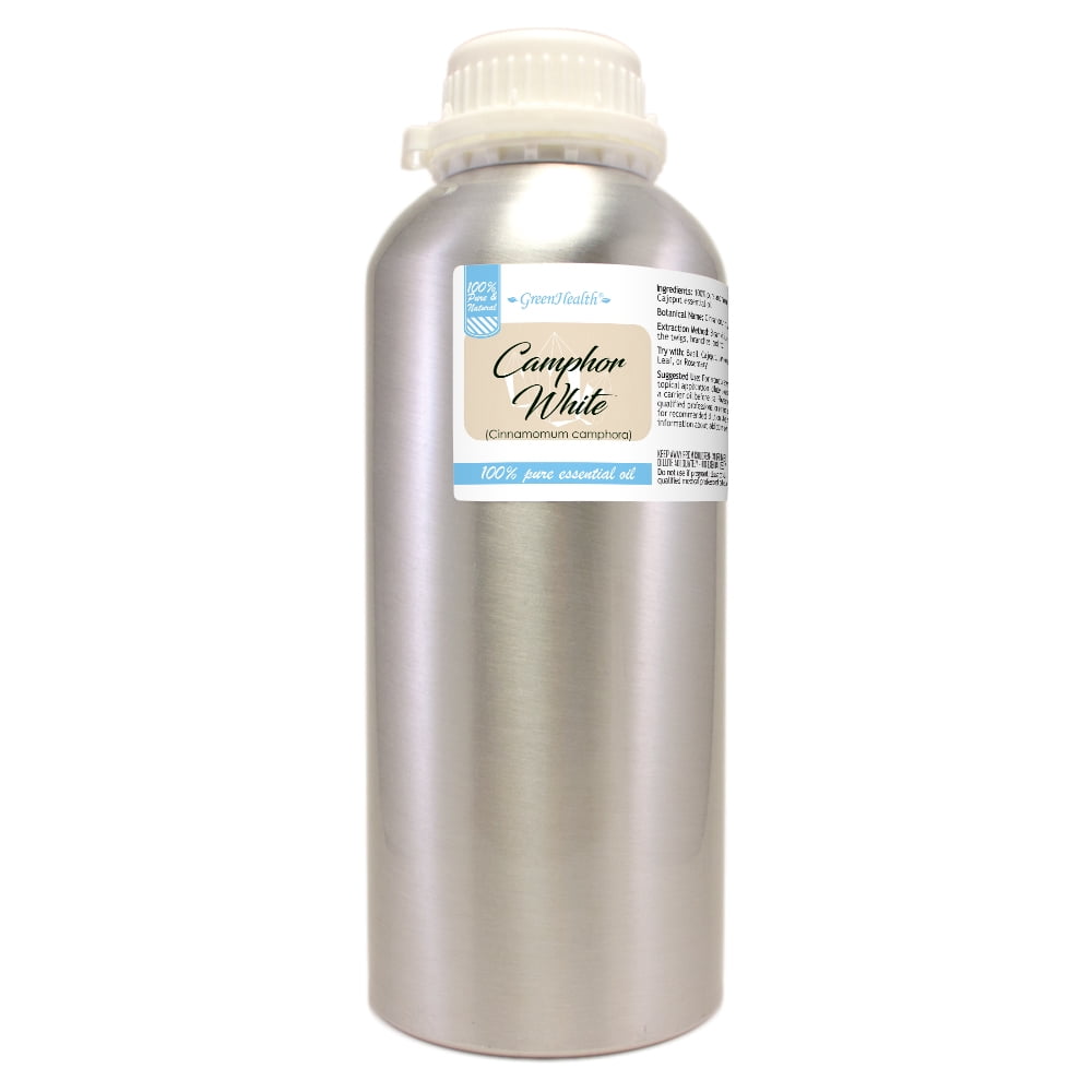Camphor White Essential Oil 32 fl oz Aluminum Bottle w/ Cap