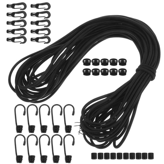 USHOBE 1Set Kayak Tie Down Strap Elastic Buckle with Hook Cord for Secure Outdoor Use