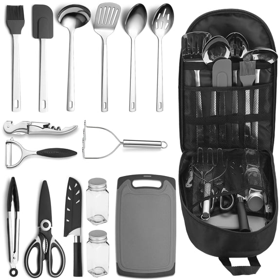 Camping Accessories Gear Haves Cooking Utensils Set Rv Kitchen Backpacking Supplies Camper Gadgets Outdoor Hiking Travel Picnic Gifts