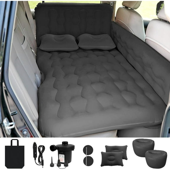 Camping Air Mattresse Air Mattress, Car Air Mattress with Electric Pump, Inflatable Pillows and ootrests for Back Seat, Side Seat,Trunk Sleeping, Thickened Camping Bed