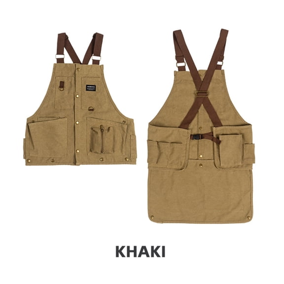 Multifunction Camping Apron Vest Adjustable Size Cooking Apron Vest Practical Apron Vest for Outdoor Fishing Photography
