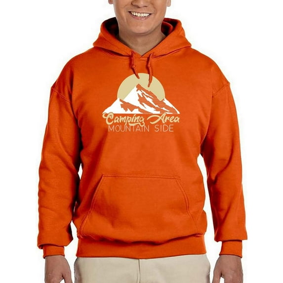 Camping Area Mountain Hoodie Men - Men Hoodie, Large