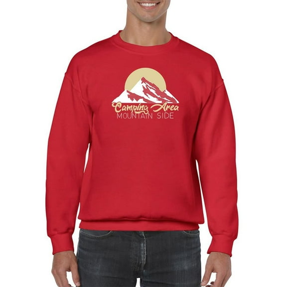 Camping Area Mountain Sweatshirt Men -Image by Shutterstock, Male XX-Large