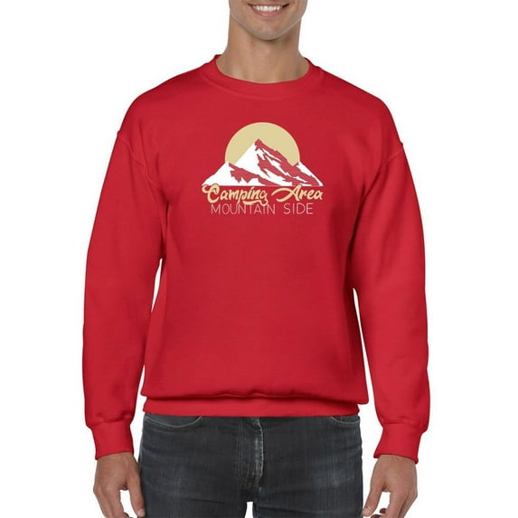 Camping Area Mountain Sweatshirt Men -Image by Shutterstock, Male XX-Large