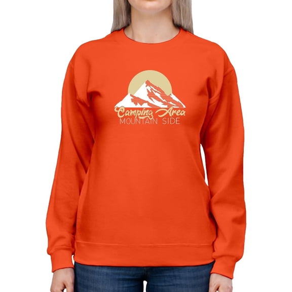 Camping Area Mountain Sweatshirt Women -Image by Shutterstock, Female x-Large