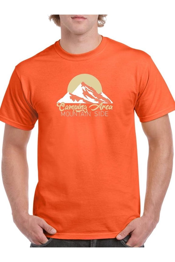 Camping Area Mountain T-Shirt Men -Image by Shutterstock, Male 5X-Large