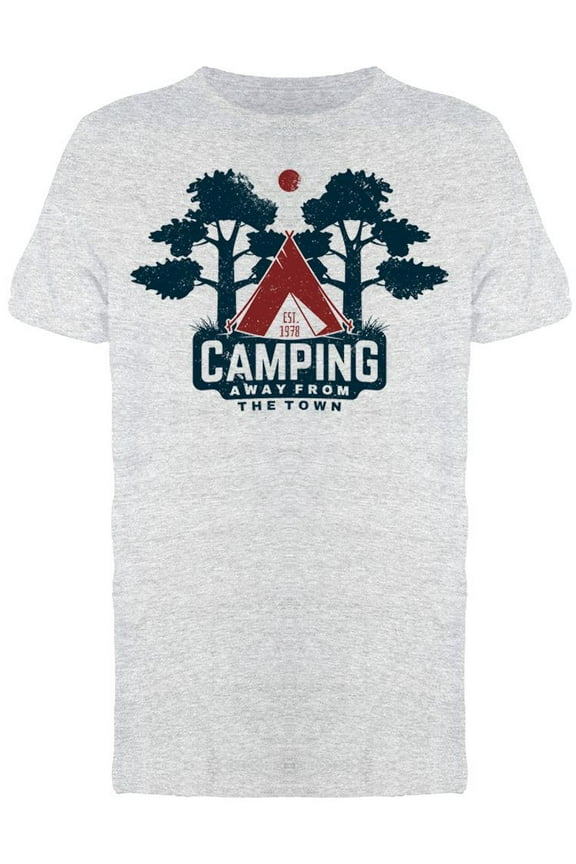 Camping Away From The Town  T-Shirt Men -Image by Shutterstock, Male Large