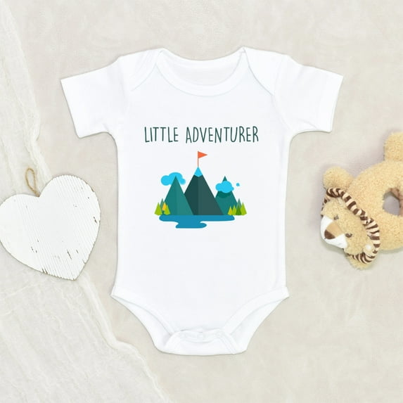 Camping Baby Clothes - Cute Little Adventurers Baby Clothes - Hiking Baby Clothes