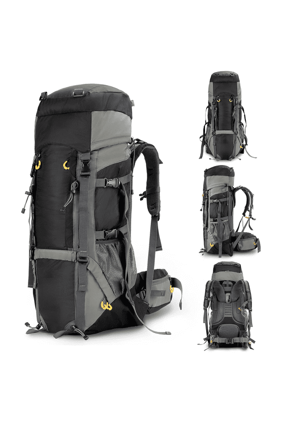 Camping Backpacks 90L with Internal Frame Hiking Backpack for Men Women Waterproof Lightweight Breathable Outdoor Mountaineering Traveling