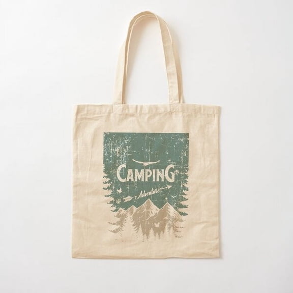 Camping Best Gift For Campers Adventure Gear Cotton Tote Bag Canvas Tote Bag, Family Gift For Mother, Her