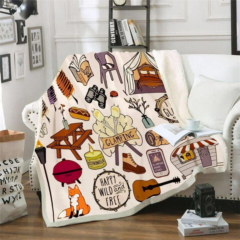 Sherpa camping blanket new arrivals