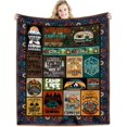 thumbnail image 1 of Camping Blanket Camping Lovers Gift Ideas for Men or Woman, Super Soft Throws Flannel Fleece Blankets Gifts for Camper Outdoor, Campsite Outdoors RV Travel Hiking Bed Sofa Couch 60"x50", 1 of 6